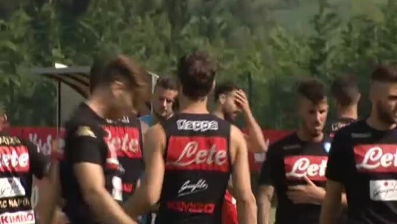 Napoli, allenamento a Dimaro