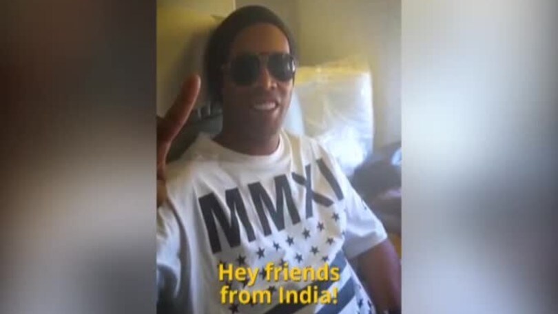 Ronaldinho all'India: "Sto arrivando"