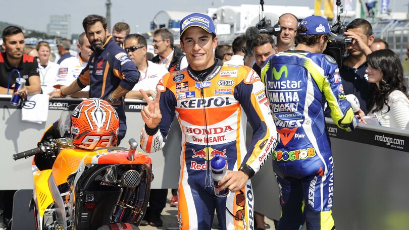 MotoGp Sachsenring, Marquez: «Valentino sarà molto vicino»
