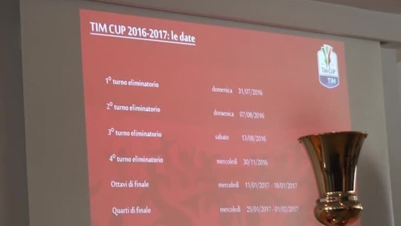 Coppa Italia, ecco il sorteggio