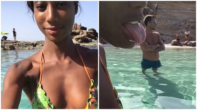 Bobo Vieri e Jazzma: giochi sexy in acqua