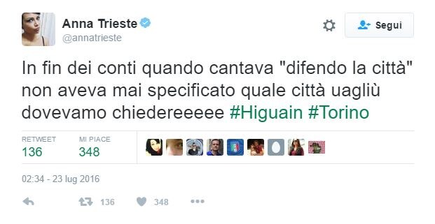 Quanta ironia sul web per la cessione di Higuain alla Juve