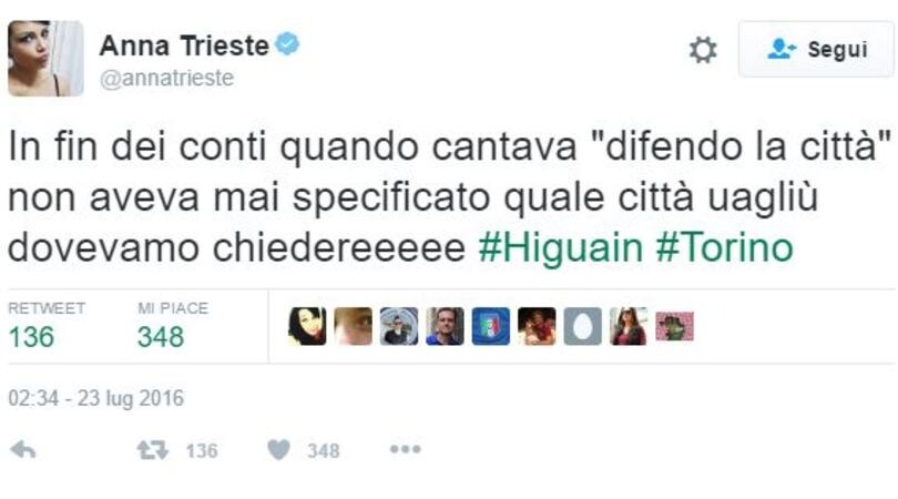 Quanta ironia sul web per la cessione di Higuain alla Juve
