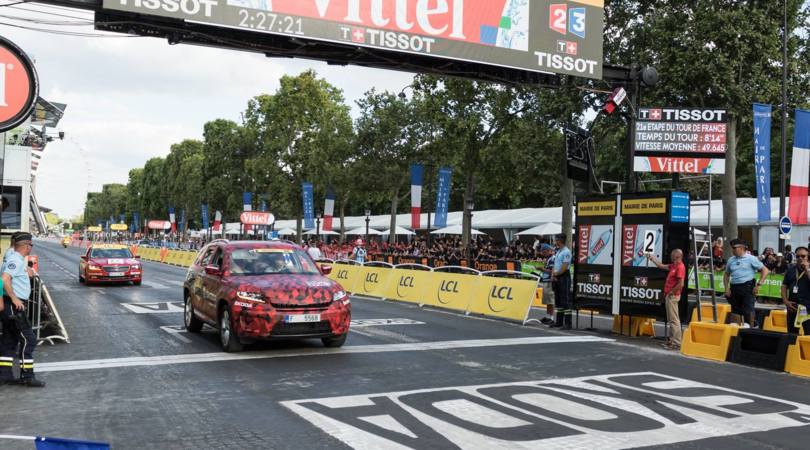 Skoda Kodiaq in "maglia gialla" al Tour de France