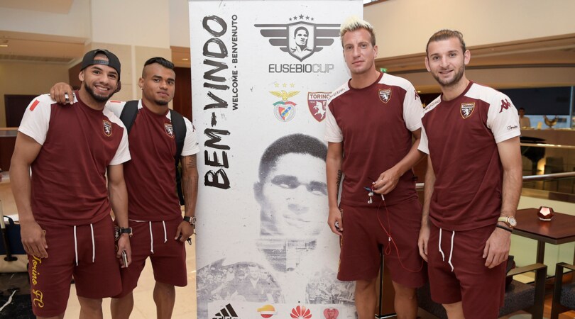 Torino, granata atterrati a Lisbona per l'Eusebio Cup