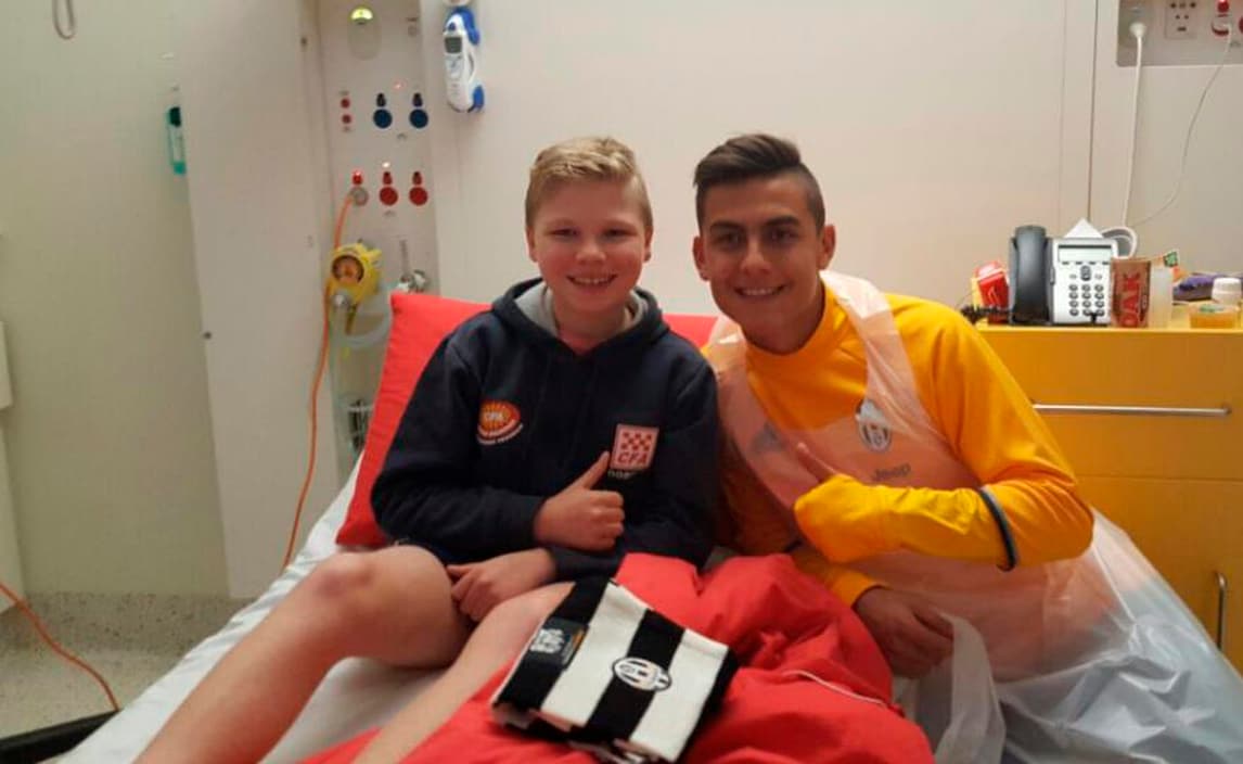 Juventus, Dybala a Melbourne in ospedale dai bambini malati