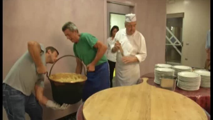 Gattuso, premio e polenta