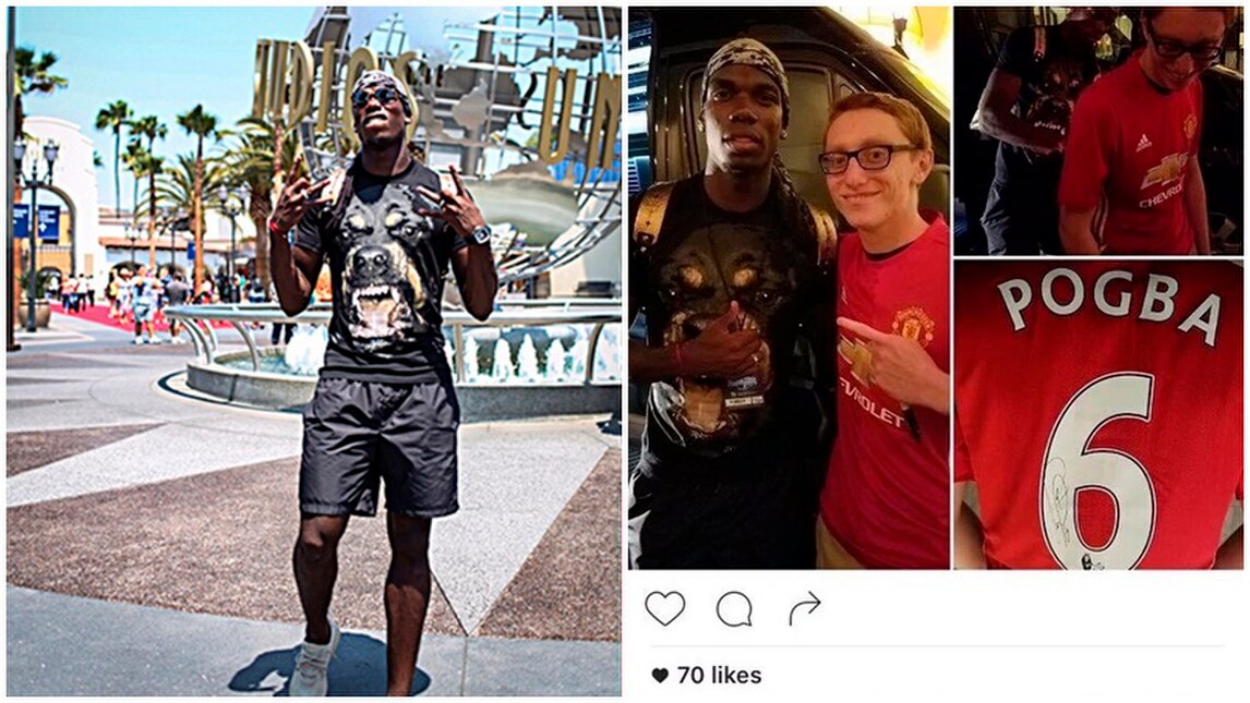 Calciomercato Juventus, Pogba scherza e firma la prima maglia dello United