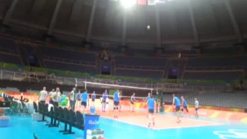 Olimpiadi, la Nazionale maschile di volley si allena al Maracanazinho