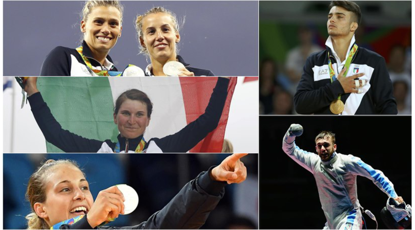 Rio 2016, pioggia di medaglie per l'Italia. Piemontesi protagonisti