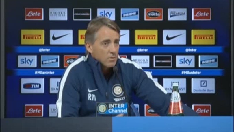 Mancini saluta l'Inter