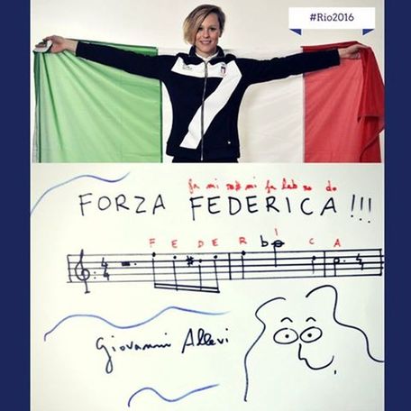 Rio2016: Nuoto. Complimenti e melodia Allevi per Federica Pellegrini