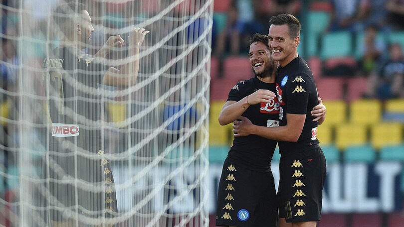 Il Napoli cala il poker anche all'Hertha