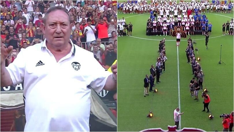 L'incredibile omaggio del Valencia al magazziniere che va in pensione
