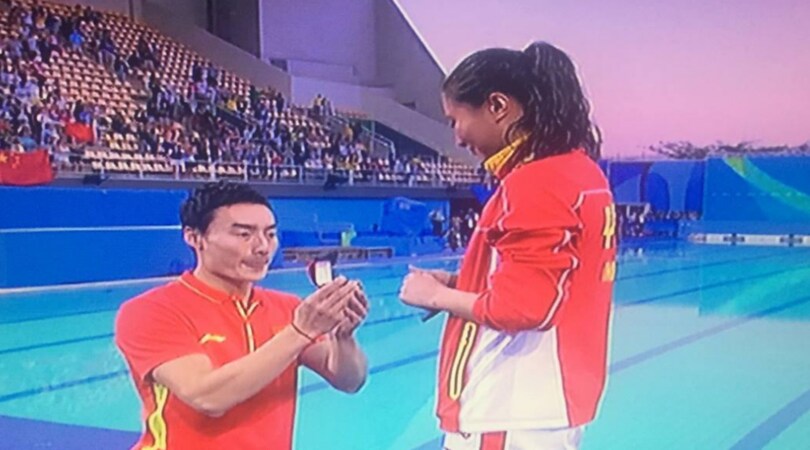 Rio 2016 Tuffi: argento con proposta di matrimonio per la cinese He Zi