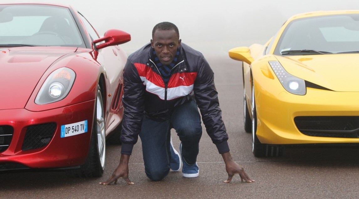 Usain Bolt, il fulmine d'Oro ama le supercar