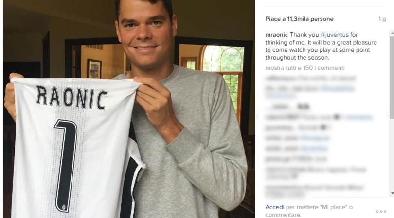 Rio 2016 Tennis: Milos Raonic tifa Juventus
