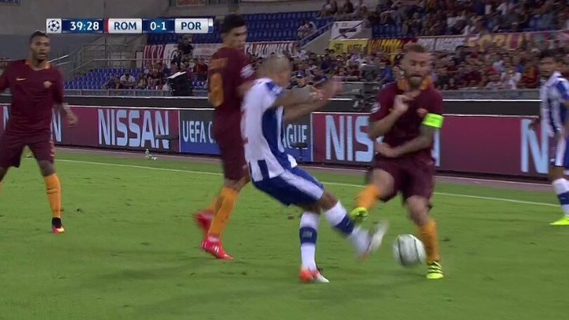 Roma-Porto, rosso diretto per De Rossi ed Emerson
