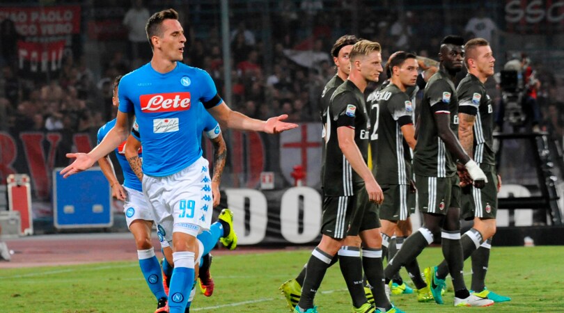 Serie A, Napoli-Milan 4-2: super Milik e Callejon stendono i rossoneri