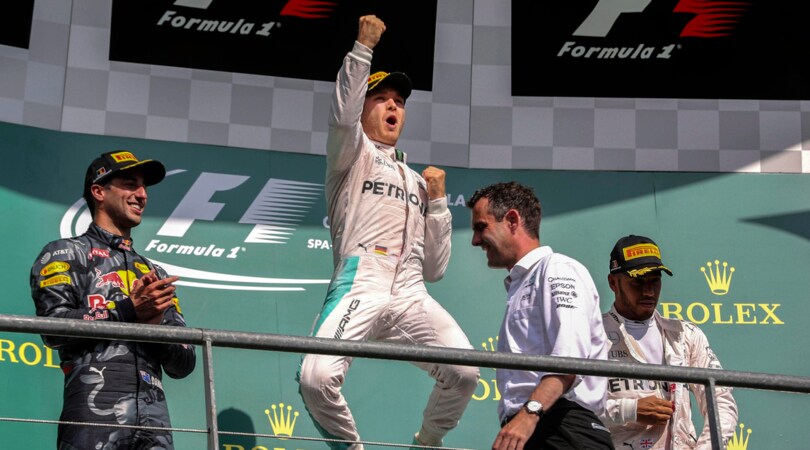 F1, Gp Belgio: Rosberg trionfa, male le Ferrari