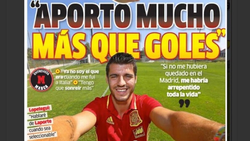 Morata: «Buffon, che rapporto con i tifosi! Chiellini, bestia in campo ma poi...»
