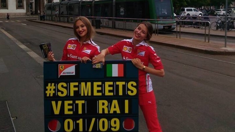 Ferrari Meets Milano, Seb e Kimi incontrano i tifosi