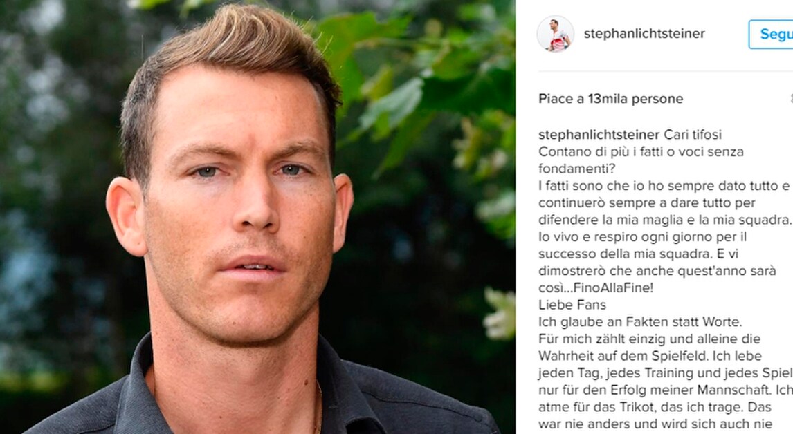 Juventus, Lichtsteiner ai tifosi: «Contano più i fatti o le voci?»