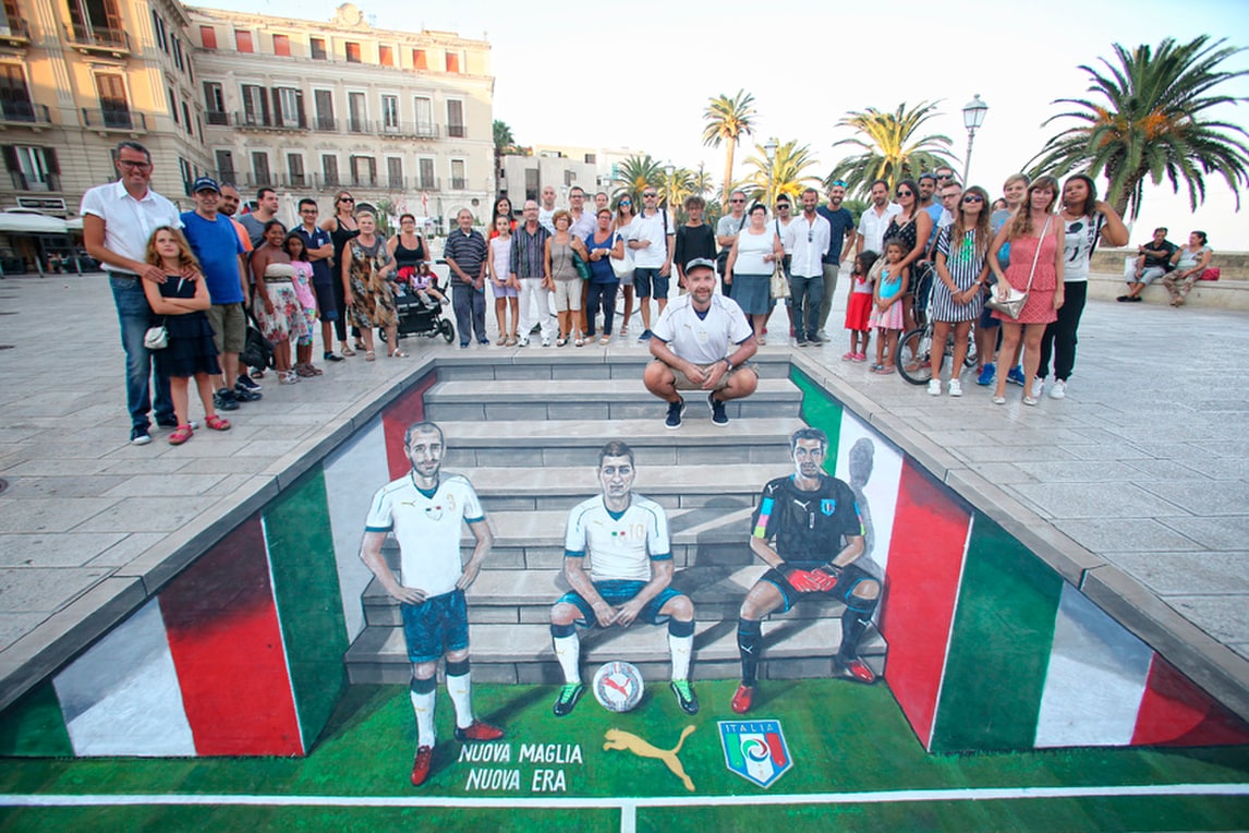 Puma e FIGC. Street Art per il kit da trasferta della Nazionale