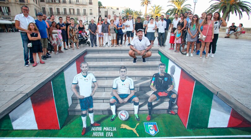 Puma e FIGC. Street Art per il kit da trasferta della Nazionale