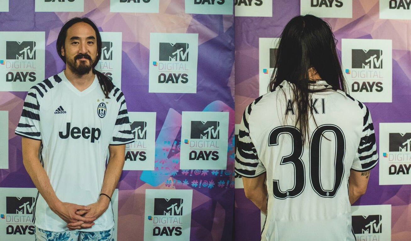 La stella degli MTV Digital Days di Venaria Steve Aoki dà il ritmo con la Juventus