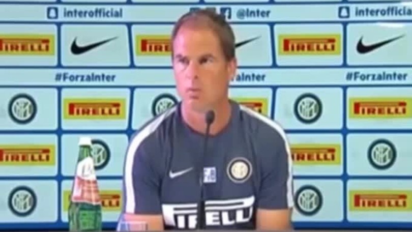 De Boer: "Fiducioso e convinto di fare punti"