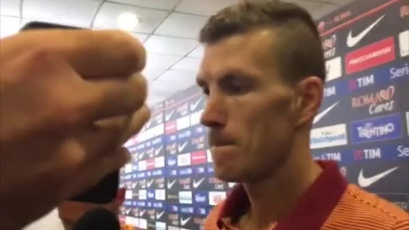 Dzeko: "Buona l'intesa con Totti. Il rigore? C'era"