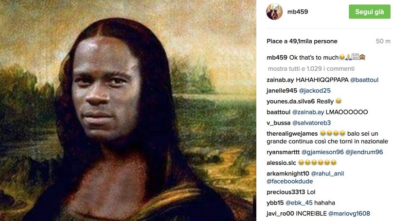 Riecco il vero Balotelli.... Versione Monnalisa da pallone d'oro