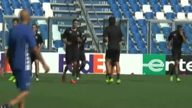 Sassuolo, allenamento europeo