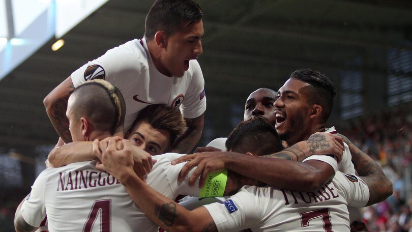 Europa League, alla Roma non basta Perotti: il Plzen strappa il pari