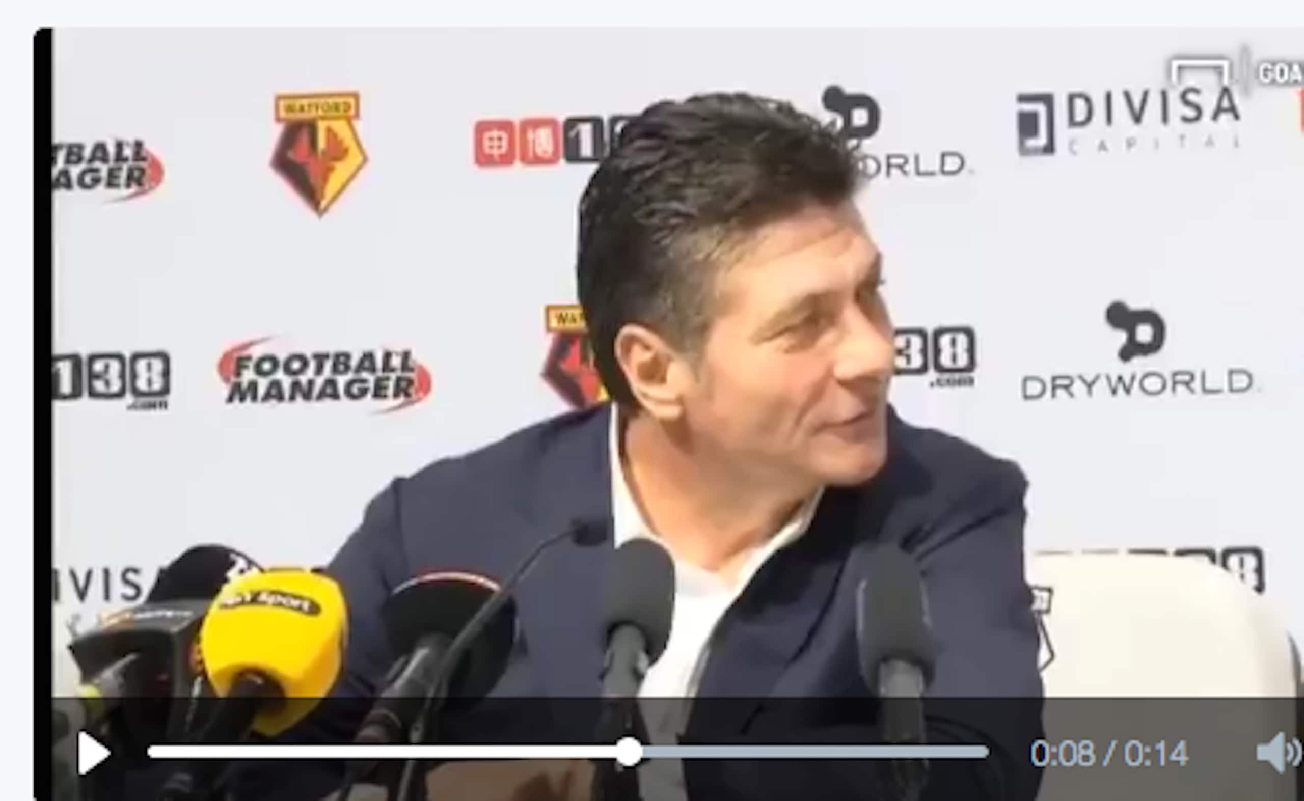 Lo prendono in giro per l'inglese, Mazzarri si vendica su Mourinho e sui social