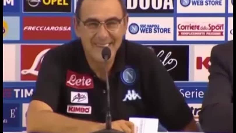 Sarri: "Parola scudetto? Mi tocco le p...e"