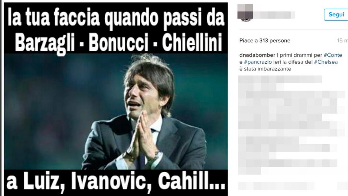 «Conte, nostalgia di Barzagli-Bonucci-Chiellini?» I social se la ridono