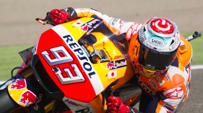 MotoGp Aragon, vittoria a Marquez, spettacolo e terzo posto per Rossi