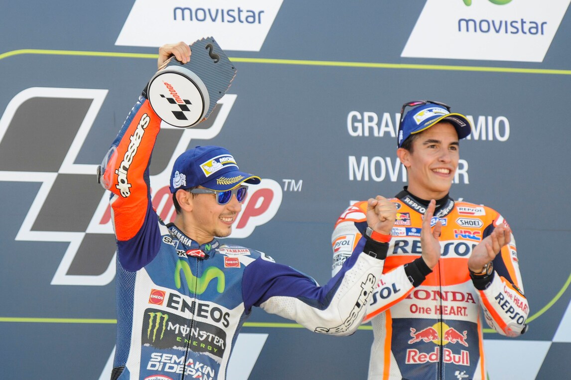 MotoGp Aragon, Lorenzo: «Senza sbagli, con Rossi avrei lottato fino alla fine»