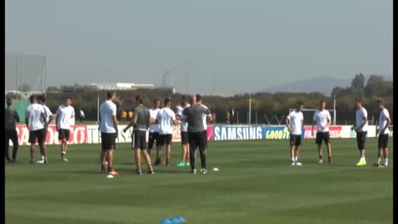 Juve, allenamento prima di volare in Croazia