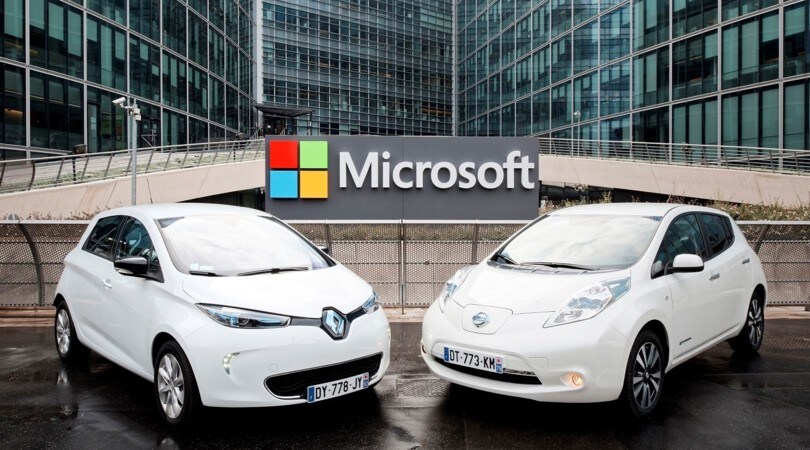 Accordo tra Nissan-Renault e Microsoft per l'auto connessa entro il 2020