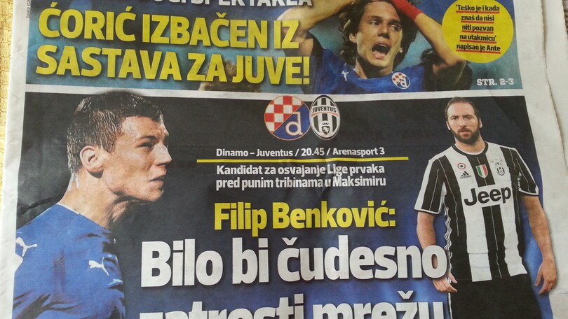 La Dinamo contro la Juve può rinunciare a Coric