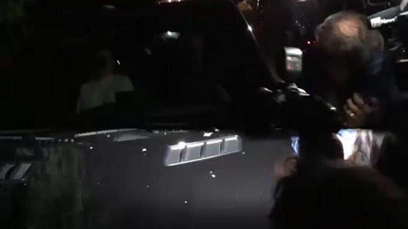 La famiglia Totti arriva alla festa