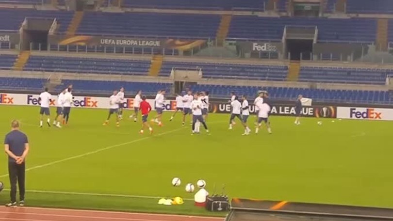 Europa League: allenamento all'Olimpico per l'Astra Giurgiu