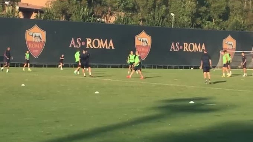 Roma: rifinitura a Trigoria in vista del match contro l'Astra