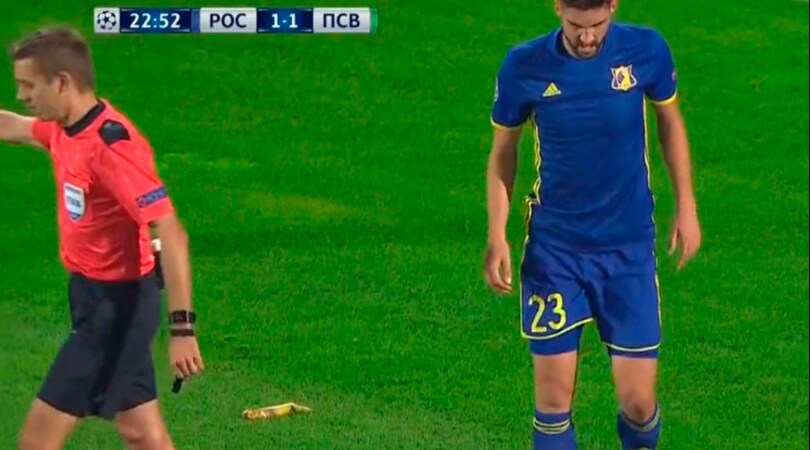 Champions, banana in campo: Rostov sotto la lente dell'Uefa