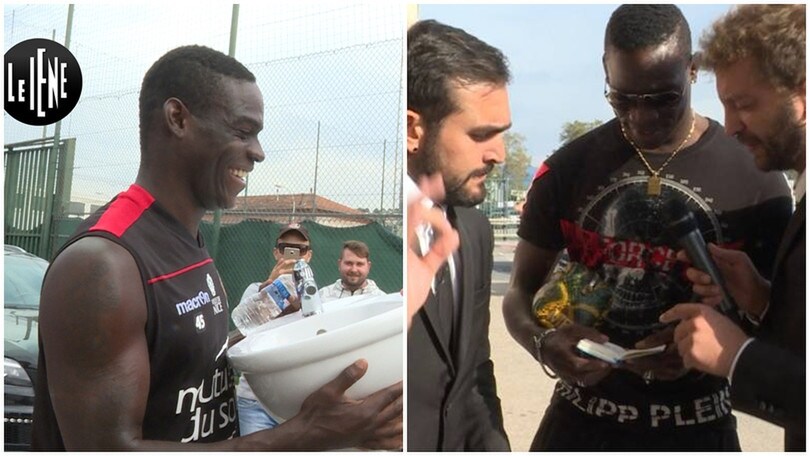 Le Iene regalano un bidet a Balotelli