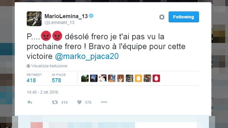 Juventus, da Lemina scuse a Pjaca su Twitter: «Non ti ho visto fratello» 