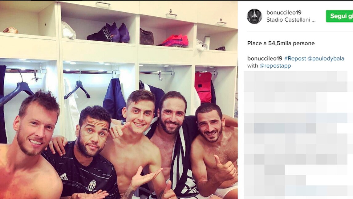 Da Allegri a Dybala: la vittoria Juve è anche sui social